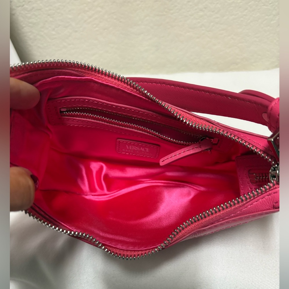 Versace Hot Pink Crystal Medusa Mini Shoulder Bag - Picture 4 of 9